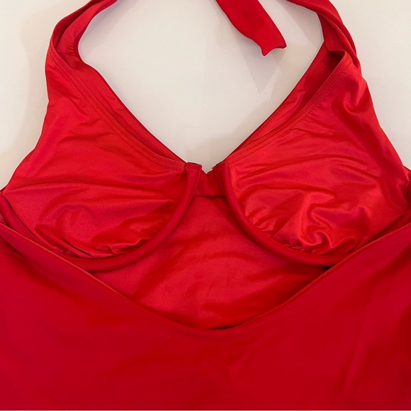 Onia Vibrant Red Wrap One-Piece Swimsuit - Picture 11 of 15
